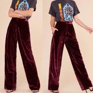 Reformation Velvet Pants